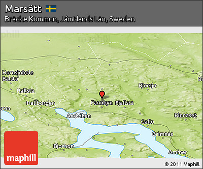 Physical Panoramic Map of Marsätt