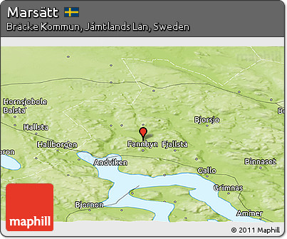 Physical Panoramic Map of Marsätt