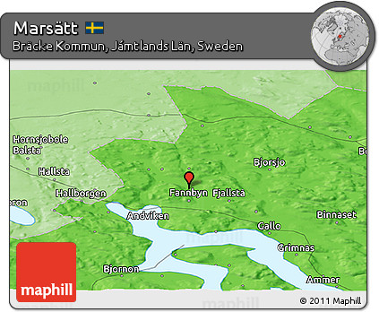 Political Panoramic Map of Marsätt