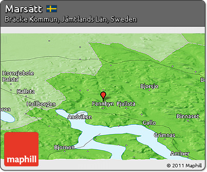 Political Panoramic Map of Marsätt