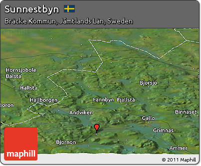 Satellite Panoramic Map of Sunnestbyn