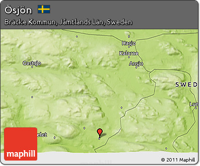 Physical 3D Map of Ösjön