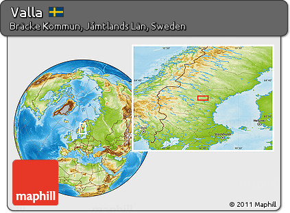 Physical Location Map of Valla