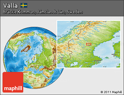 Physical Location Map of Valla