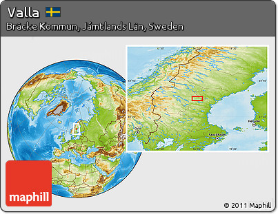 Physical Location Map of Valla