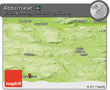 Physical Panoramic Map of Abborrselet