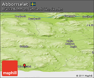 Physical Panoramic Map of Abborrselet