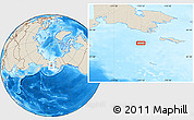 Shaded Relief Location Map of the area around 63° 1' 7" N, 174° 10' 30" W