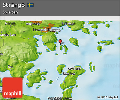 Physical 3D Map of Strängö
