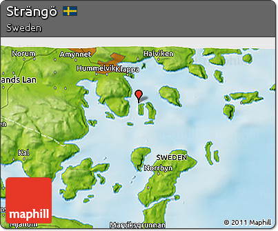 Physical 3D Map of Strängö