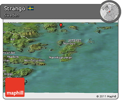 Satellite Panoramic Map of Strängö