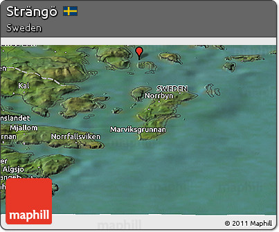 Satellite Panoramic Map of Strängö
