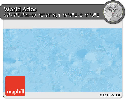 Physical 3D Map of the Area around 63° 1' 7" N, 1° 46' 29" E
