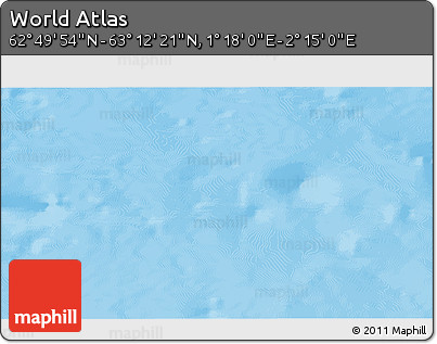 Physical 3D Map of the Area around 63° 1' 7" N, 1° 46' 29" E