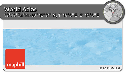 Physical Panoramic Map of the Area around 63° 1' 7" N, 1° 46' 29" E