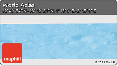 Physical Panoramic Map of the Area around 63° 1' 7" N, 1° 46' 29" E