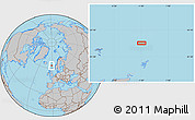 Gray Location Map of the area around 63° 1' 7" N, 1° 37' 30" W