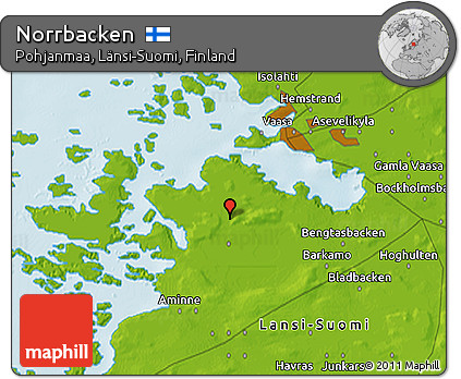 Physical 3D Map of Norrbacken