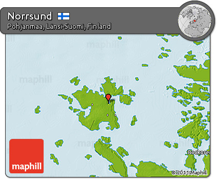 Physical 3D Map of Norrsund