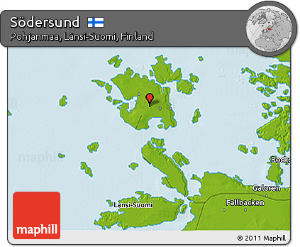 Physical 3D Map of Södersund