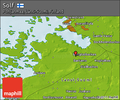 Physical 3D Map of Solf