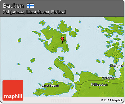 Physical 3D Map of Backen