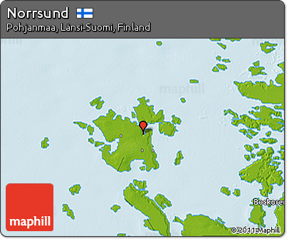 Physical 3D Map of Norrsund