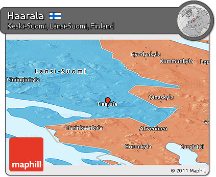 Political Panoramic Map of Haarala