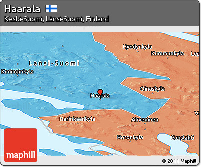Political Panoramic Map of Haarala