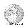 Outline Map of the Area around 63° 1' 7" N, 27° 7' 30" W, rectangular outline