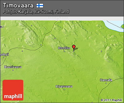 Physical 3D Map of Timovaara