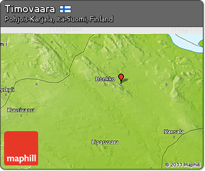 Physical 3D Map of Timovaara