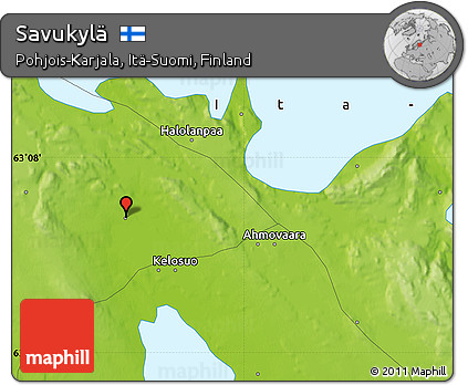 Physical Map of Savukylä