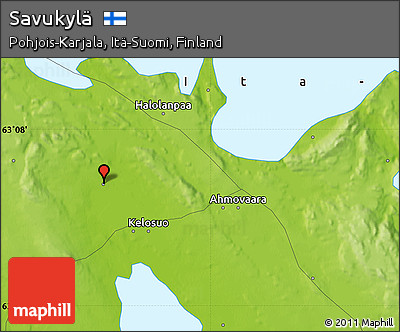 Physical Map of Savukylä