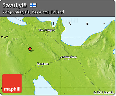 Physical Map of Savukylä