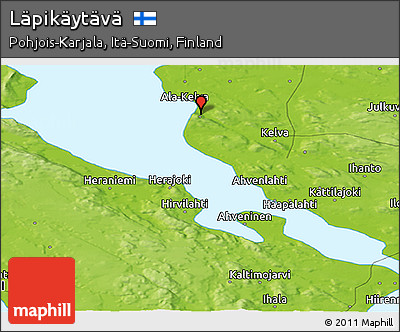 Physical Panoramic Map of Läpikäytävä