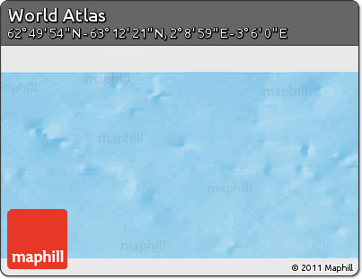 Physical 3D Map of the Area around 63° 1' 7" N, 2° 37' 30" E