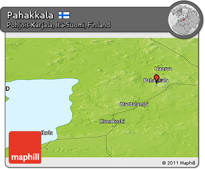 Physical Panoramic Map of Pahakkala