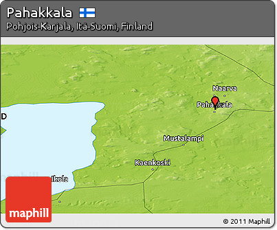 Physical Panoramic Map of Pahakkala