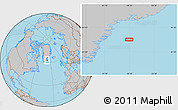 Gray Location Map of the area around 63° 1' 7" N, 38° 10' 29" W