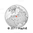 Outline Map of the Area around 63° 1' 7" N, 45° 58' 30" E, rectangular outline