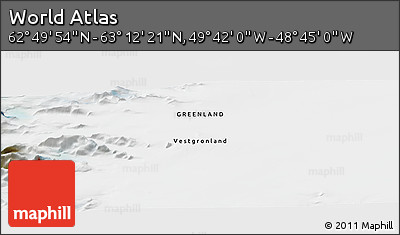 Satellite Panoramic Map of the Area around 63° 1' 7" N, 49° 13' 30" W