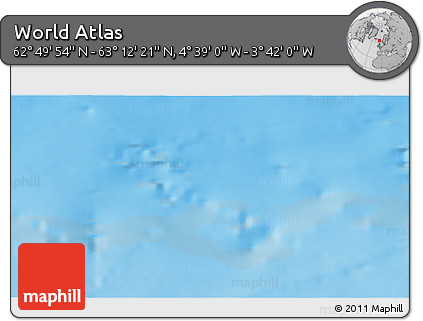 Physical 3D Map of the Area around 63° 1' 7" N, 4° 10' 30" W