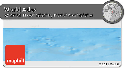 Shaded Relief Panoramic Map of the Area around 63° 1' 7" N, 4° 10' 30" W