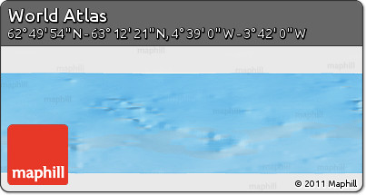 Shaded Relief Panoramic Map of the Area around 63° 1' 7" N, 4° 10' 30" W