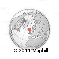 Outline Map of the Area around 63° 1' 7" N, 6° 43' 29" W, rectangular outline