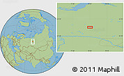 Savanna Style Location Map of the area around 63° 1' 7" N, 74° 52' 30" E