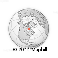 Outline Map of the Area around 63° 1' 7" N, 79° 49' 29" W, rectangular outline