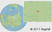 Savanna Style Location Map of the area around 63° 1' 7" N, 81° 40' 30" E
