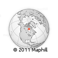 Outline Map of the Area around 63° 1' 7" N, 85° 46' 30" W, rectangular outline